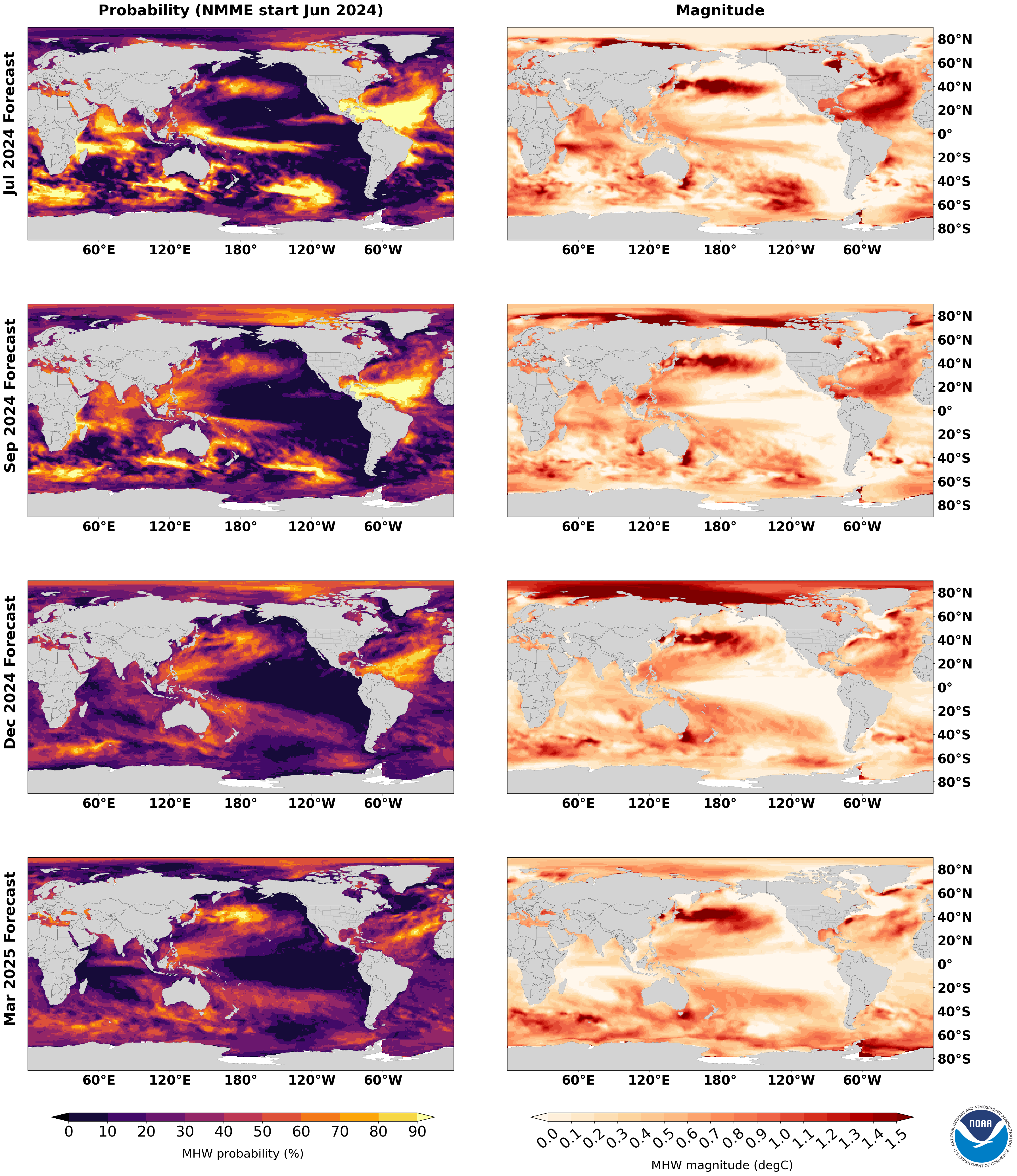 Marine Heatwave Map (warming trend preserved)