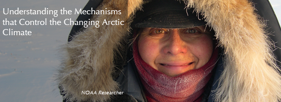 NOAA researcher in the Arctic