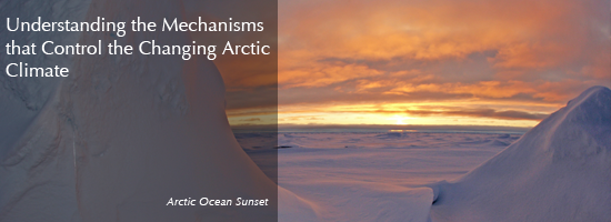 Arctic Ocean sunset