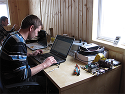 researcher working in Tiksi, Russia;