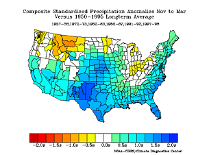 Composite US El Nino Precipitation