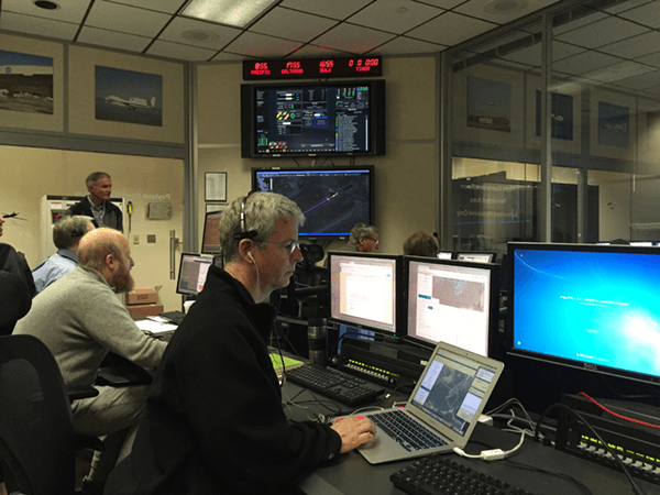 Gary Wick at Global Hawk operations center