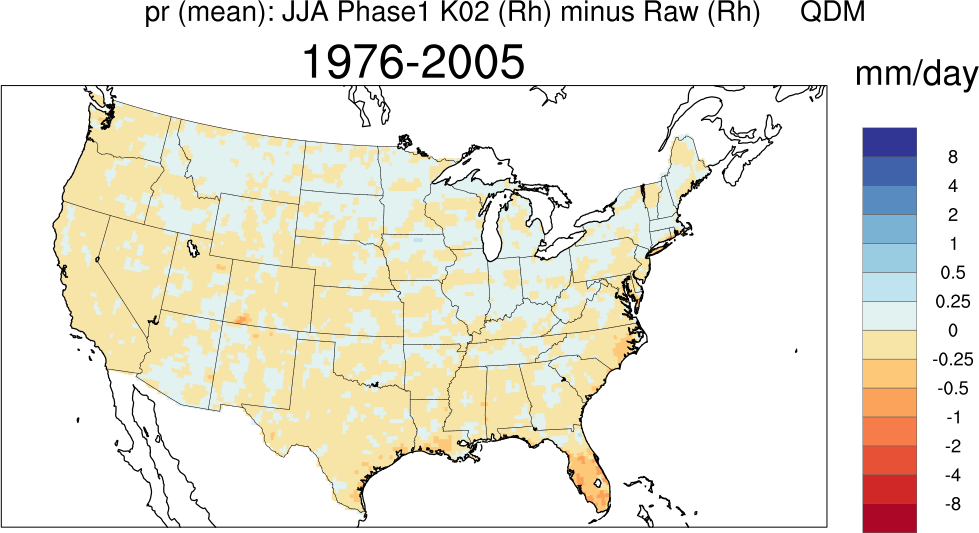 mean error min precip cont us