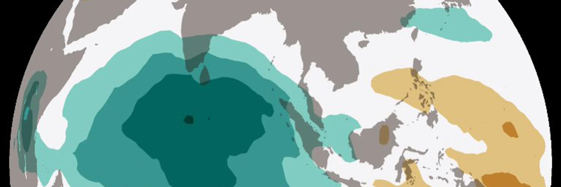 MJO precipitation data visualization | NOAA Science on a Sphere